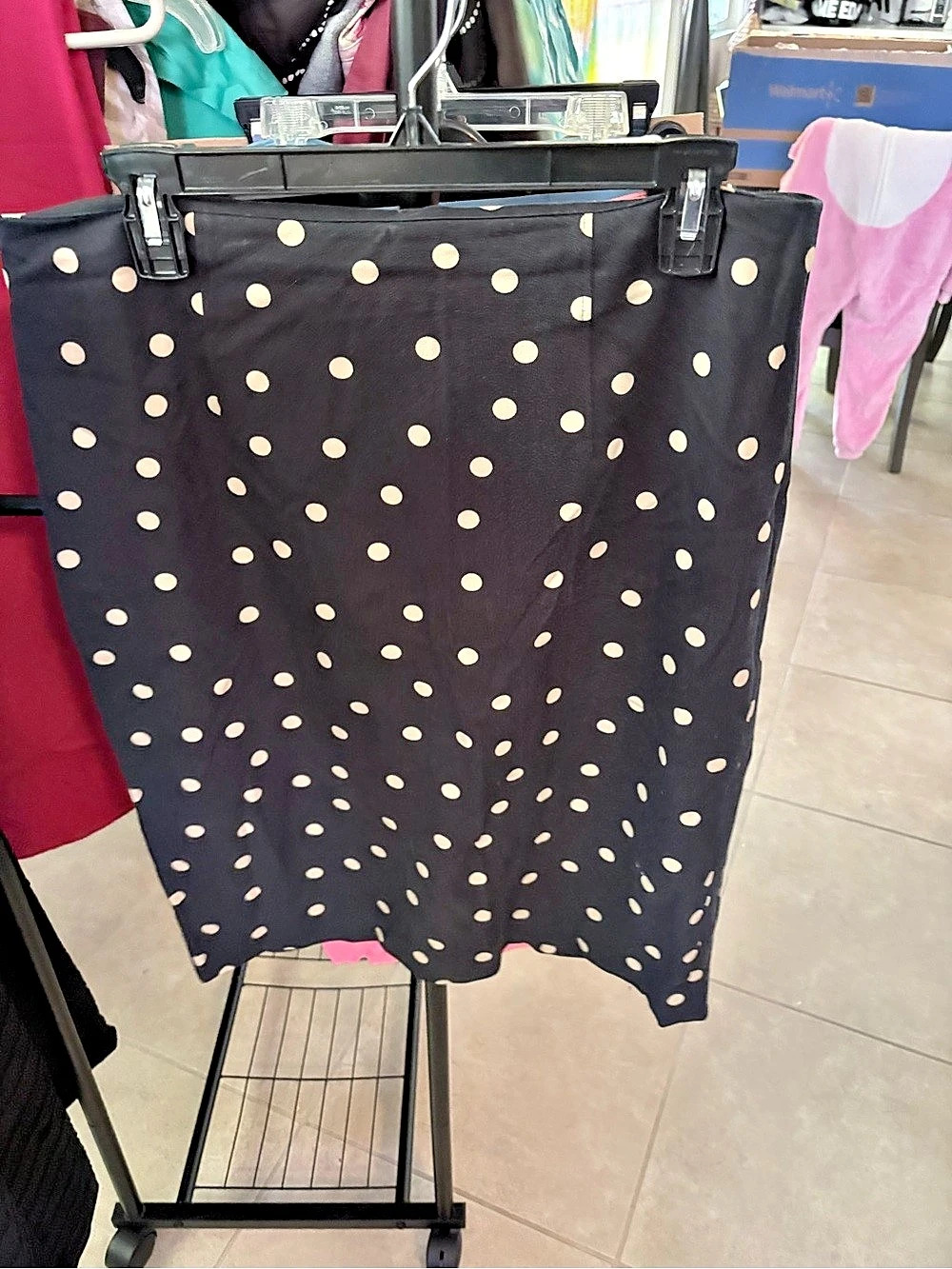 Ann Taylor Polka Dot Asymmetrical Skirt size 12